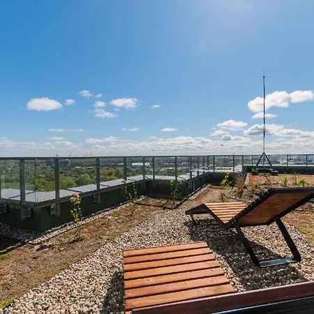 Family & Business Sauna Baltic Horizon No 3 Premium - 3 Bedroom With Private Sauna, Jacuzzi, Rooftop Gym & Panoramic Terrace, Balcony, Underground Garage 公寓 *