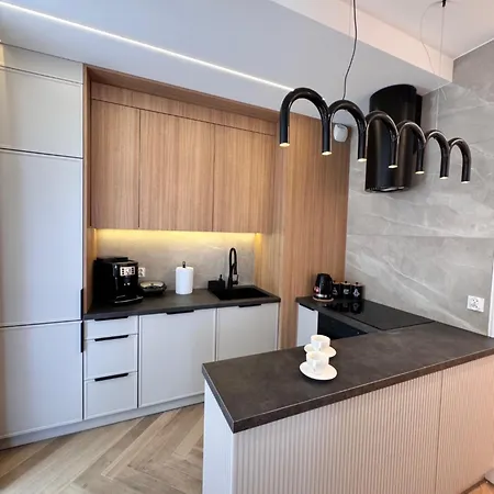 Family & Business Sauna Baltic Horizon No 3 Premium - 3 Bedroom With Private Sauna, Jacuzzi, Rooftop Gym & Panoramic Terrace, Balcony, Underground Garage * Danzig