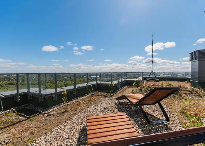 Family & Business Sauna Baltic Horizon No 3 Premium - 3 Bedroom With Private Sauna, Jacuzzi, Rooftop Gym & Panoramic Terrace, Balcony, Underground Garage アパート *