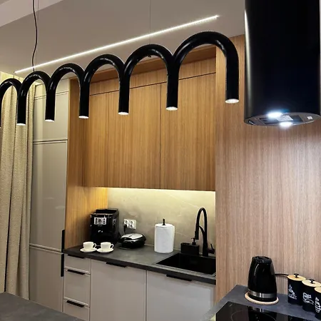 公寓 Family & Business Sauna Baltic Horizon No 3 Premium - 3 Bedroom With Private Sauna, Jacuzzi, Rooftop Gym & Panoramic Terrace, Balcony, Underground Garage 格但斯克